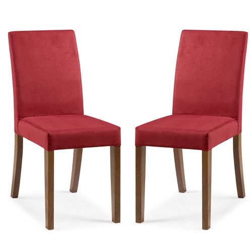 Duas Cadeiras Estofadas Vermelho