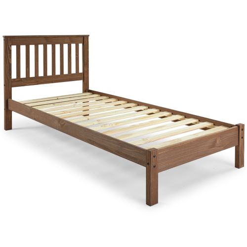 Cama de Solteiro de Madeira Maciça Mahogany