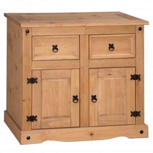 Balcão Buffet  Madeira com 2 Portas e 2 Gavetas Marrom Antique