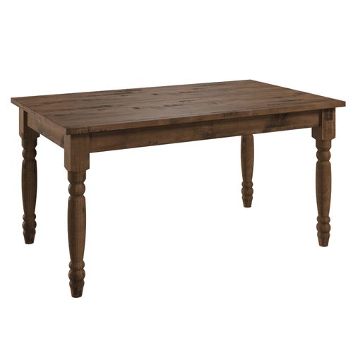 Mesa em Madeira Maciça com Pés Torneados Walnut